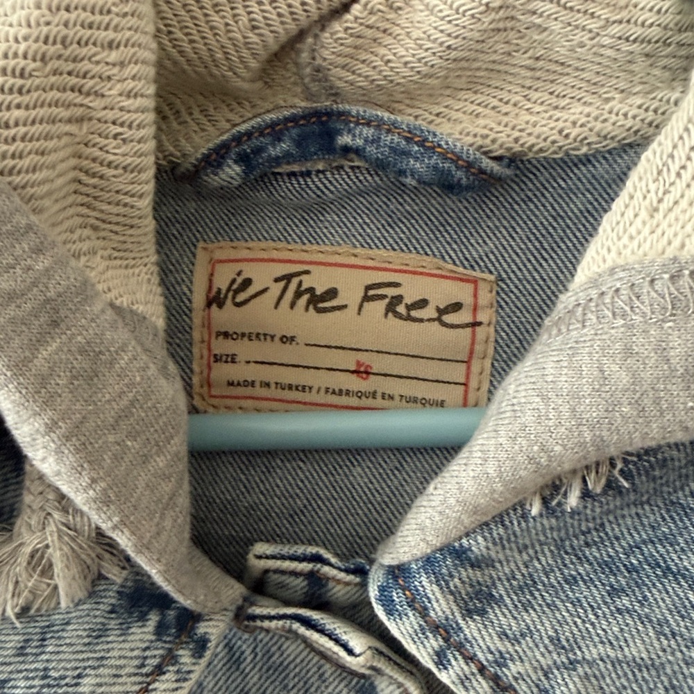 Free People We the Free Flawless distressed oversized denim jacket - Picture 7 of 11